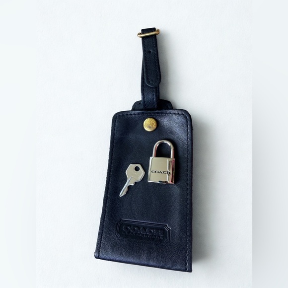 🔥Vintage COACH Black Leather Transatlantic Travel Duffel Bag #0503 - Made in USA - Picture 8 of 16